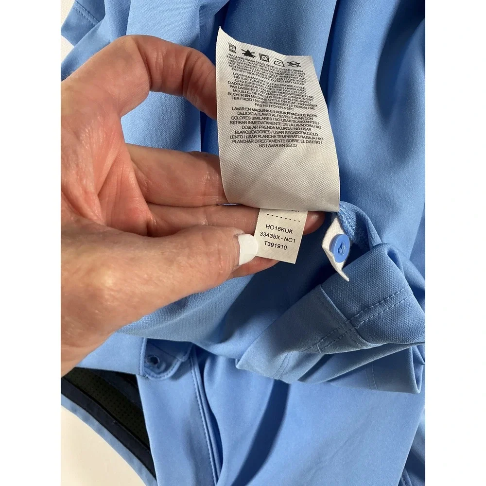 Jordan Brand UNC Tar Heels Basketball Team Issued Elite Polo Shirt Blue Men's M